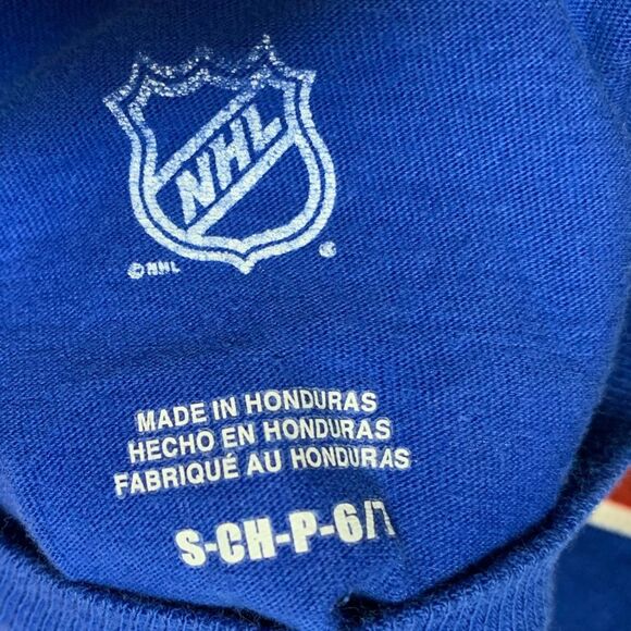 New York Rangers Hockey TShirt Kids Small 6-7 NHL 30 Lundqvist Short Sleeve Top - Picture 3 of 4